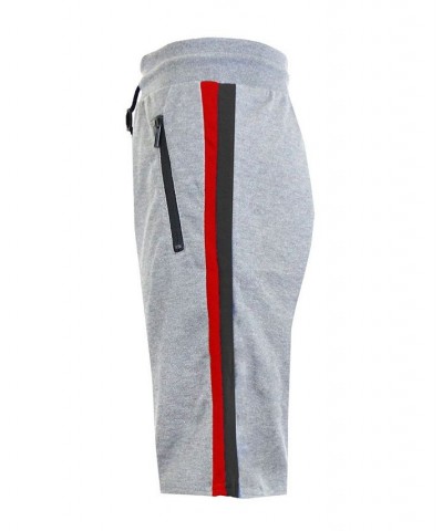 Men's French Terry Sweat Shorts with Contrast Trim Zipper Pockets Heather Gr $15.78 Shorts