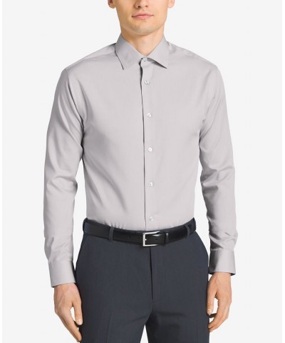 Calvin Klein Men's STEEL Classic-Fit Non-Iron Performance Herringbone Spread Collar Dress Shirt PD05 $25.37 Dress Shirts