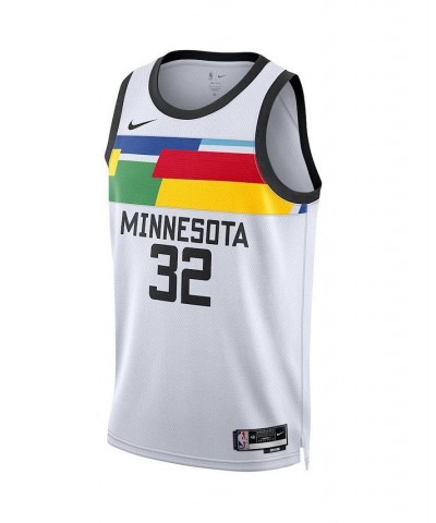 Men's and Women's Karl-Anthony Towns White Minnesota Timberwolves 2022/23 City Edition Swingman Jersey $49.40 Jersey