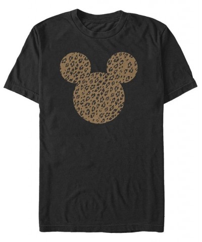 Men's Cheetah Mouse Short Sleeve Crew T-shirt Black $16.80 T-Shirts