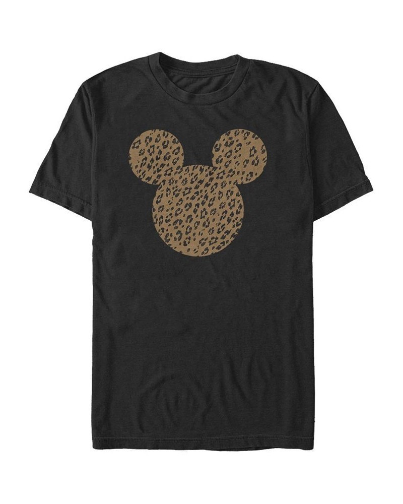 Men's Cheetah Mouse Short Sleeve Crew T-shirt Black $16.80 T-Shirts