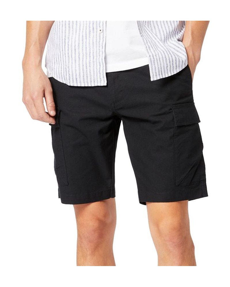 Men's Big & Tall Straight-Fit Smart 360 Tech™ Stretch Cargo Shorts Mineral Black $21.60 Shorts