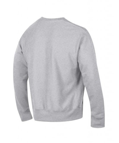 Men's Heathered Gray Hartford Whalers Reverse Weave Pullover Sweatshirt $27.06 Sweatshirt