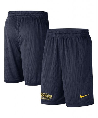 Men's Navy Michigan Wolverines Performance Mesh Shorts $33.63 Shorts