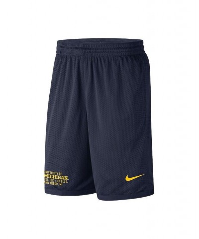 Men's Navy Michigan Wolverines Performance Mesh Shorts $33.63 Shorts