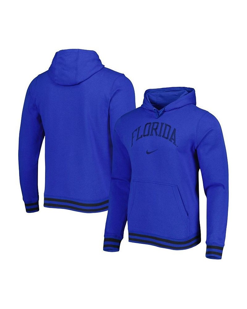 Men's Royal Florida Gators Sketch Retro Pullover Hoodie $43.19 Sweatshirt