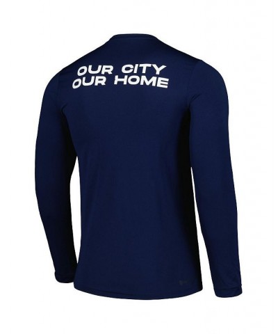 Men's Navy St. Louis City SC Jersey Hook AEROREADY Long Sleeve T-shirt $28.04 T-Shirts