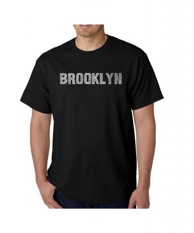 Mens Word Art T-Shirt - Brooklyn Neighborhoods Black $11.75 T-Shirts