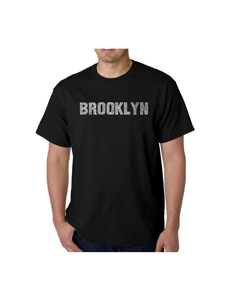 Mens Word Art T-Shirt - Brooklyn Neighborhoods Black $11.75 T-Shirts