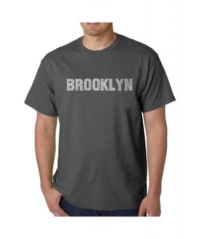 Mens Word Art T-Shirt - Brooklyn Neighborhoods Black $11.75 T-Shirts