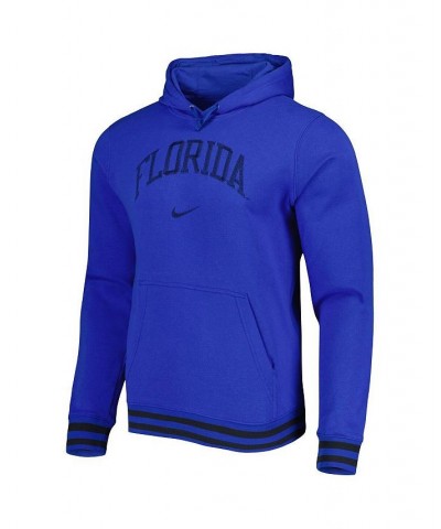 Men's Royal Florida Gators Sketch Retro Pullover Hoodie $43.19 Sweatshirt