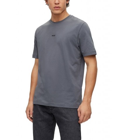 BOSS Men's Relaxed-Fit Stretch Cotton Logo Print T-shirt Gray $33.32 T-Shirts