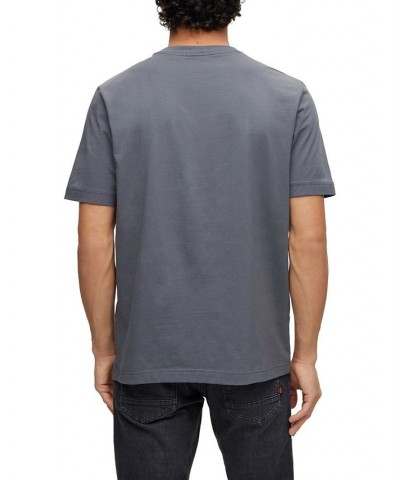 BOSS Men's Relaxed-Fit Stretch Cotton Logo Print T-shirt Gray $33.32 T-Shirts