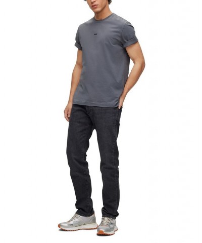 BOSS Men's Relaxed-Fit Stretch Cotton Logo Print T-shirt Gray $33.32 T-Shirts