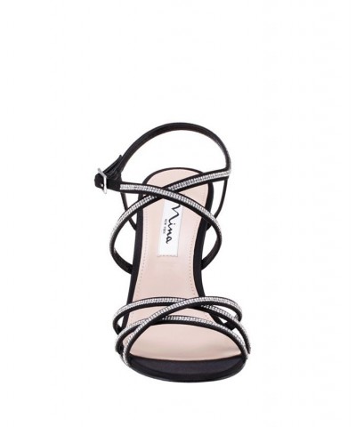 Women's Anna Evening Sandals Black $33.79 Shoes