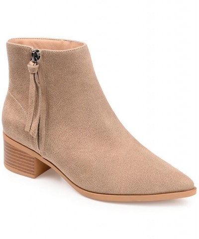 Women's Sadiya Bootie Tan/Beige $47.50 Shoes