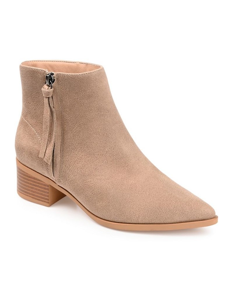 Women's Sadiya Bootie Tan/Beige $47.50 Shoes