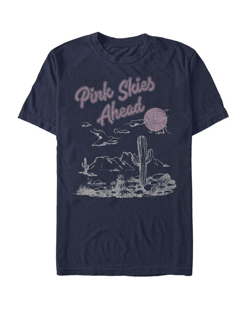 Men's Skies Short Sleeve Crew T-shirt Blue $20.99 T-Shirts