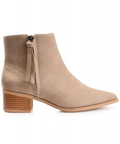 Women's Sadiya Bootie Tan/Beige $47.50 Shoes