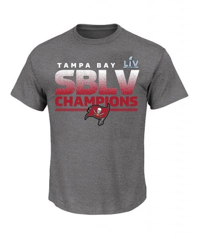 Men's Heathered Gray Tampa Bay Buccaneers Super Bowl LV Champions Big and Tall Kickoff T-shirt $17.28 T-Shirts