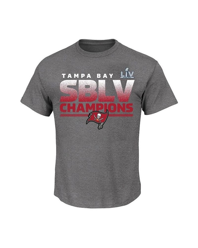 Men's Heathered Gray Tampa Bay Buccaneers Super Bowl LV Champions Big and Tall Kickoff T-shirt $17.28 T-Shirts