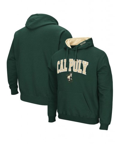 Men's Green Cal Poly Mustangs Arch and Logo Pullover Hoodie $29.69 Sweatshirt