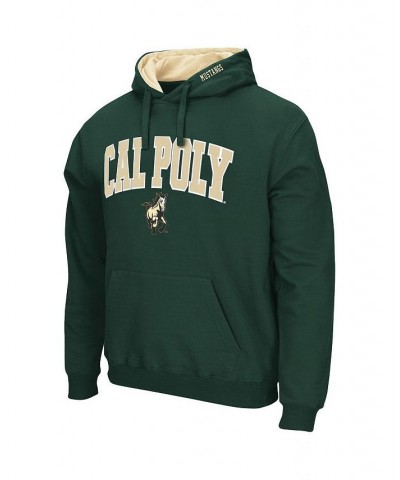 Men's Green Cal Poly Mustangs Arch and Logo Pullover Hoodie $29.69 Sweatshirt