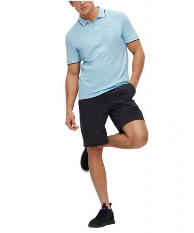 BOSS Men's Cotton Logo Polo Shirt Blue $52.92 Polo Shirts