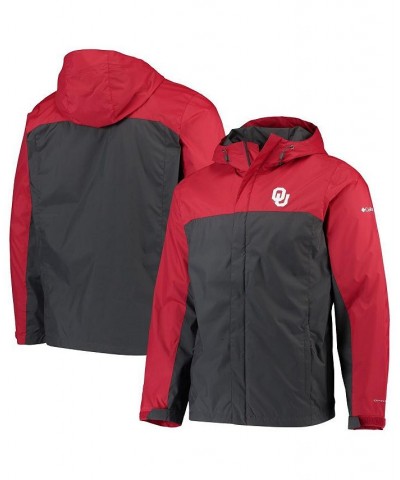 Men's Crimson, Charcoal Oklahoma Sooners Glennaker Storm Full-Zip Jacket $33.60 Jackets