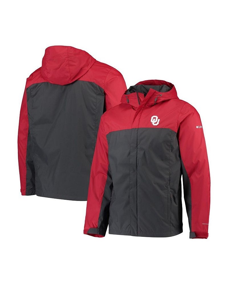 Men's Crimson, Charcoal Oklahoma Sooners Glennaker Storm Full-Zip Jacket $33.60 Jackets