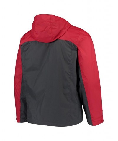 Men's Crimson, Charcoal Oklahoma Sooners Glennaker Storm Full-Zip Jacket $33.60 Jackets