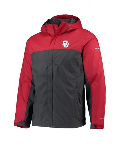 Men's Crimson, Charcoal Oklahoma Sooners Glennaker Storm Full-Zip Jacket $33.60 Jackets