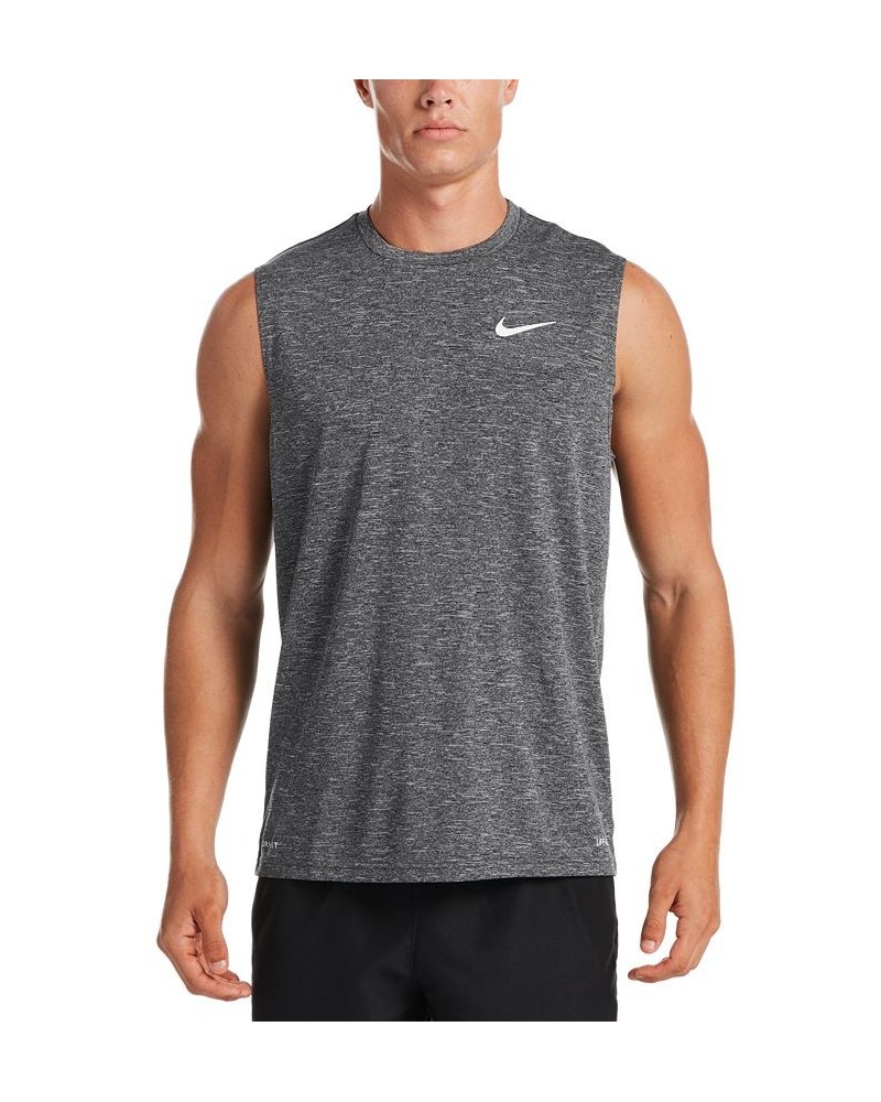 Men's Hydroguard Swim Shirt Black $28.42 Swimsuits