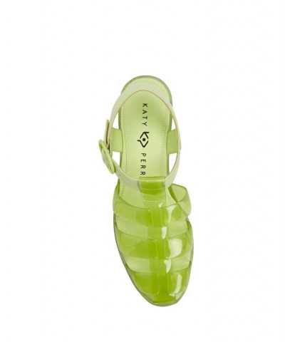 Women's The Geli Fisherman Flat Sandals Green $54.50 Shoes