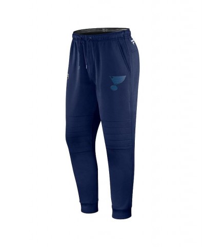 Men's Branded Navy St. Louis Blues Authentic Pro Travel and Training Sweatpants $38.00 Pants