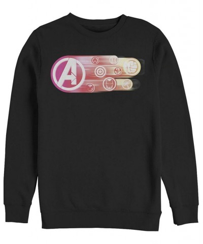 Marvel Men's Avengers Endgame Hero Icons Logo, Crewneck Fleece Black $25.85 Sweatshirt