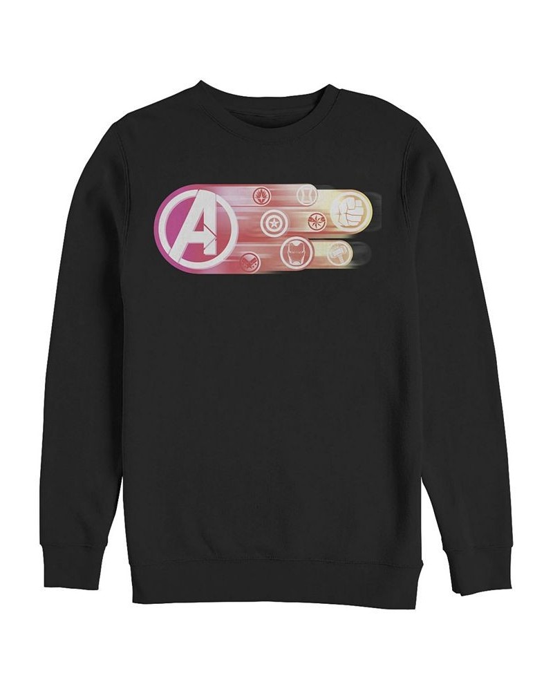 Marvel Men's Avengers Endgame Hero Icons Logo, Crewneck Fleece Black $25.85 Sweatshirt