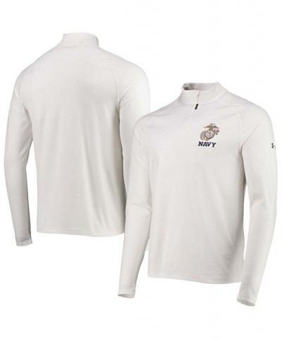 Men's White Navy Midshipmen Rivalry USMC Team Issue 2.0 Special Game Quarter-Zip Jacket $34.00 Jackets