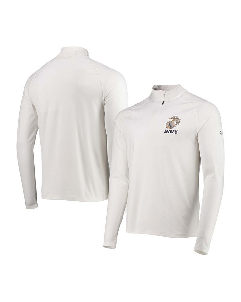 Men's White Navy Midshipmen Rivalry USMC Team Issue 2.0 Special Game Quarter-Zip Jacket $34.00 Jackets