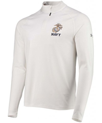 Men's White Navy Midshipmen Rivalry USMC Team Issue 2.0 Special Game Quarter-Zip Jacket $34.00 Jackets