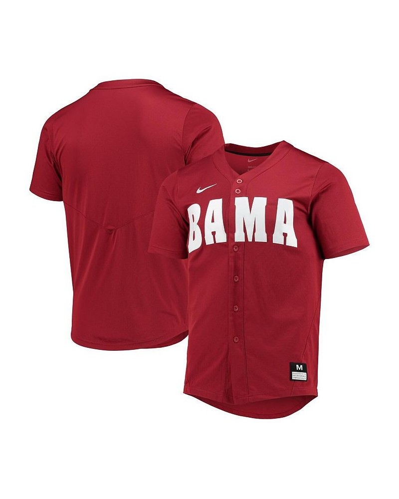 Men's Crimson Alabama Crimson Tide Replica Baseball Jersey $52.99 Jersey