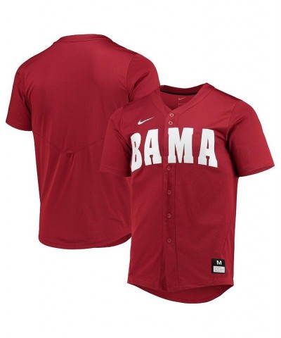 Men's Crimson Alabama Crimson Tide Replica Baseball Jersey $52.99 Jersey