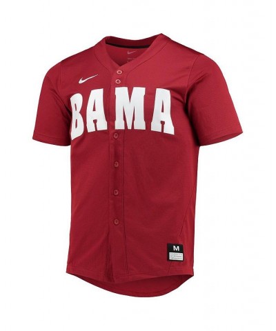 Men's Crimson Alabama Crimson Tide Replica Baseball Jersey $52.99 Jersey