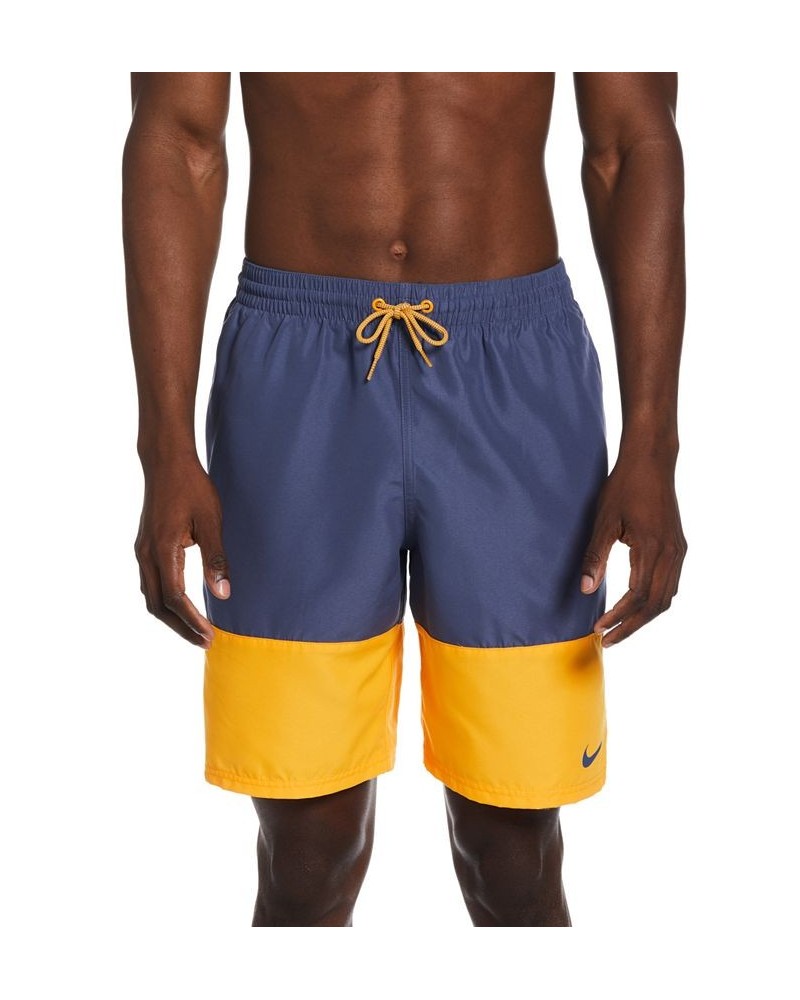 Men's Split Colorblocked 9" Swim Trunks PD07 $20.20 Swimsuits