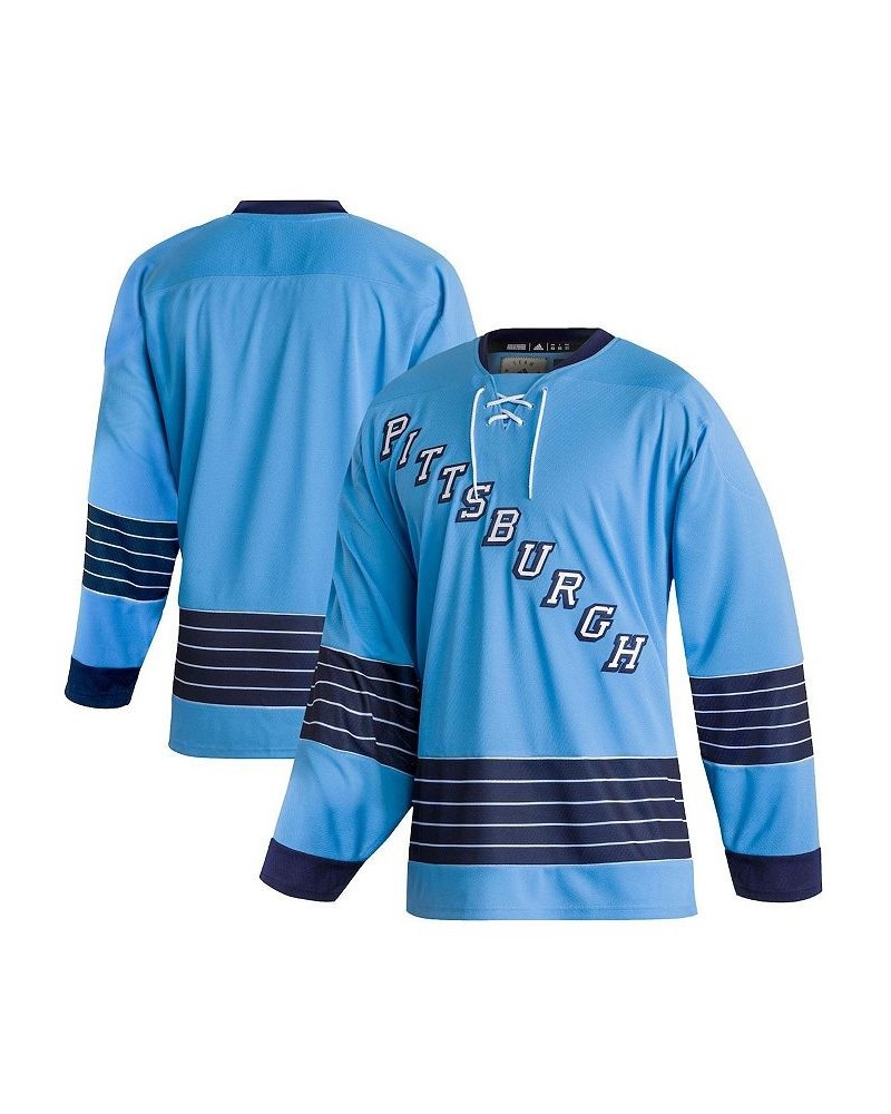 Men's Light Blue Pittsburgh Penguins Team Classics Authentic Blank Jersey $59.20 Jersey