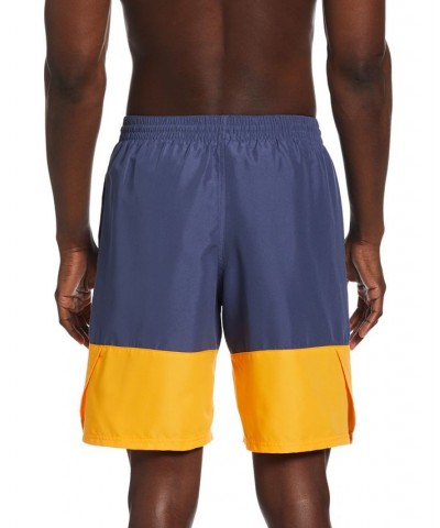 Men's Split Colorblocked 9" Swim Trunks PD07 $20.20 Swimsuits