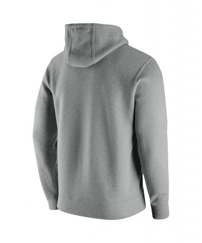 Men's Heathered Gray Syracuse Orange Vintage-Like School Logo Pullover Hoodie $40.80 Sweatshirt