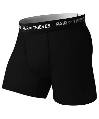 Men's Super Fit Boxer Briefs, Pack of 2 Black $18.19 Underwear