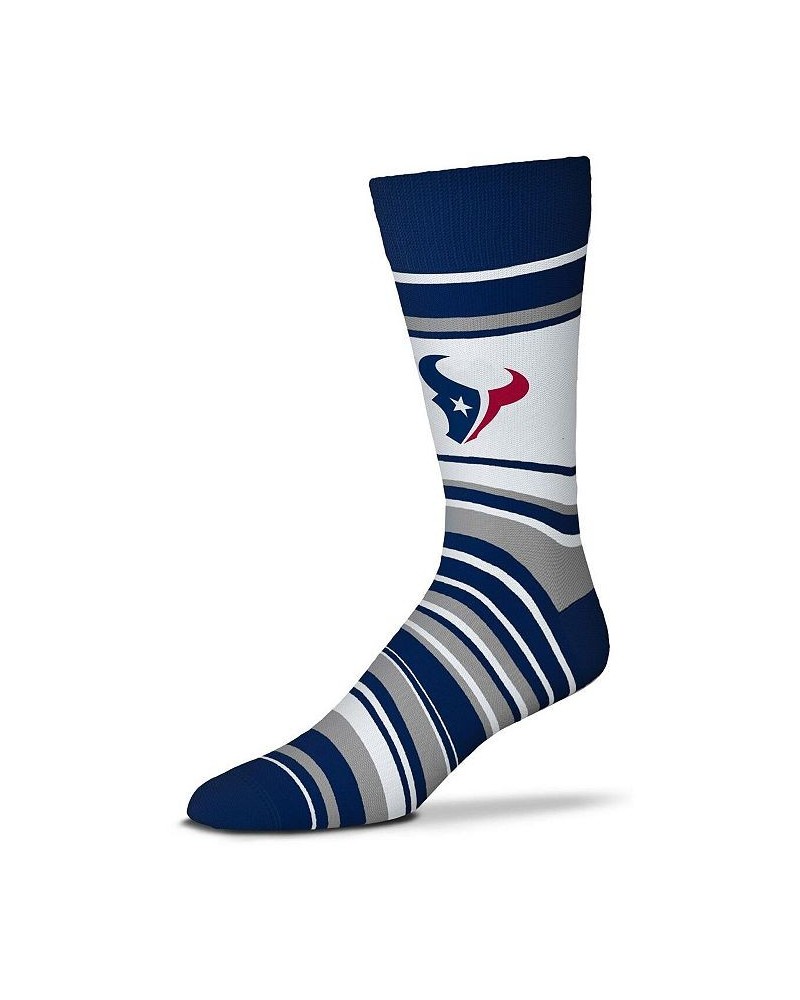 Men's and Women's Houston Texans Mas Stripe Crew Socks $11.76 Socks