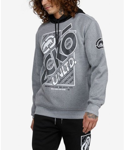 Men's Blocked Out Speed Hoodie Gray $26.68 Sweatshirt